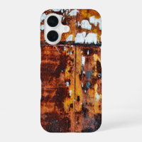 Rusted Metal with Snow Patches