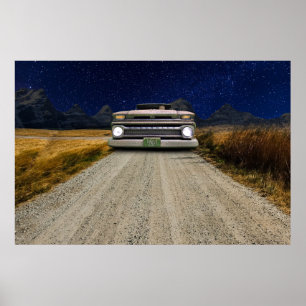 Rusted Old Vintage Colorado Pick Up Truck Poster