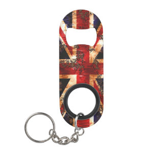 Rusted Patriotic United Kingdom Flag Mini Bottle Opener