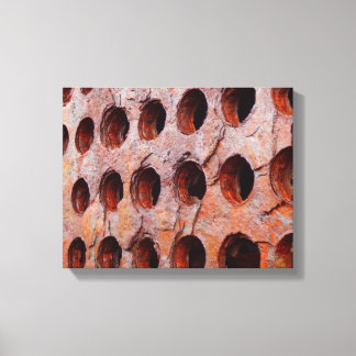 Rusted Perforated Metal Canvas Print
