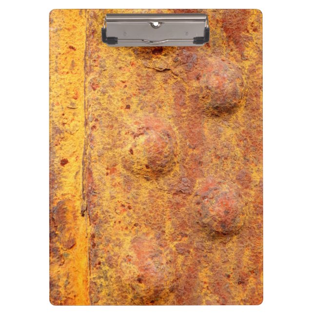 Rusted Riveted Metal Clipboard (Front)