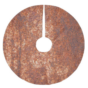 Rusted steel texture, abstract background. brushed polyester tree skirt