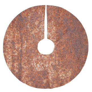 Rusted steel texture, abstract background. brushed polyester tree skirt