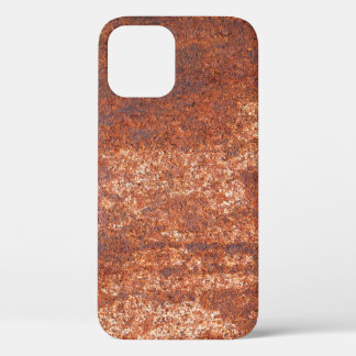 Rusted steel texture, abstract background. iPhone 12 case