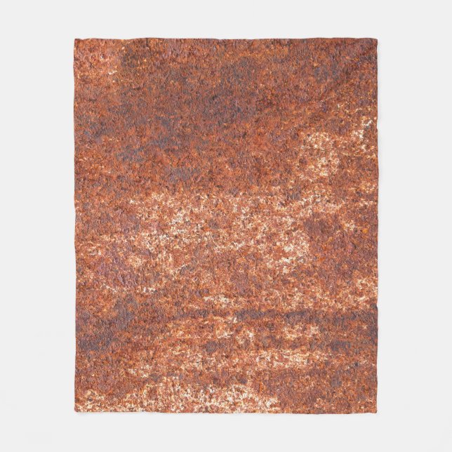 Rusted steel texture, abstract background. fleece blanket (Front)