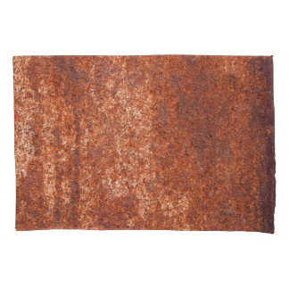 Rusted steel texture, abstract background. pillowcase