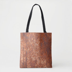 Rusted steel texture, abstract background. tote bag