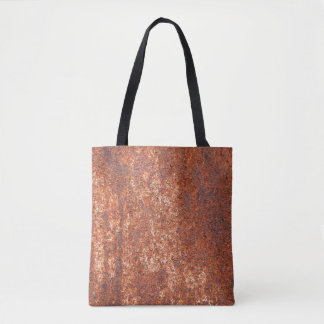 Rusted steel texture, abstract background. tote bag