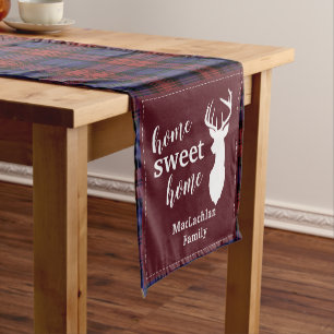 Rusti Plaid Tartan Christmas Clan MacLachlan Short Table Runner