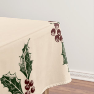 Rustic 1876 Merry Christmas Tablecloth