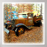 Rustic 1930s Era Skinners Junk Yard Tow Truck