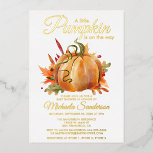 Rustic A Little Pumpkin Fall Baby Shower