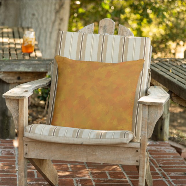 Rustic Abstract Modern Contemporary Geometric Art Outdoor Pillow (Chair)