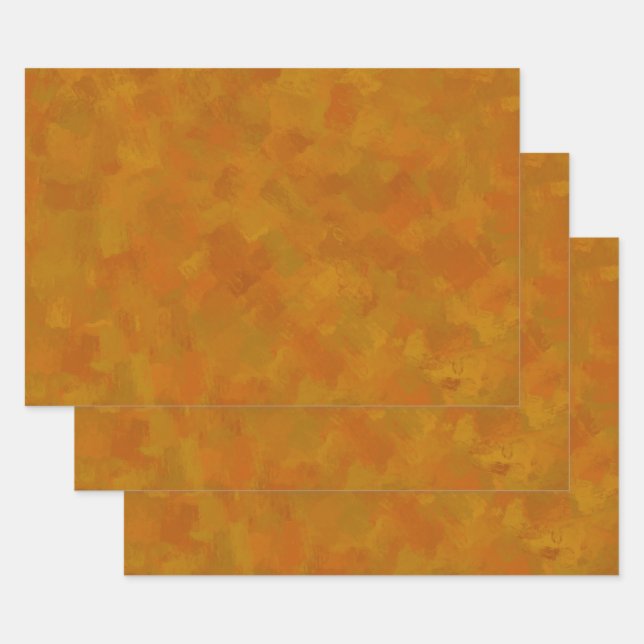 Rustic Abstract Modern Contemporary Geometric Art Wrapping Paper Sheet (Set)