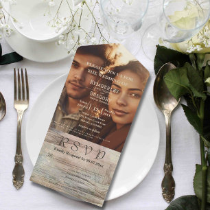 Rustic Abstract Ocean Landscape Minimalist Website All In One Invitation