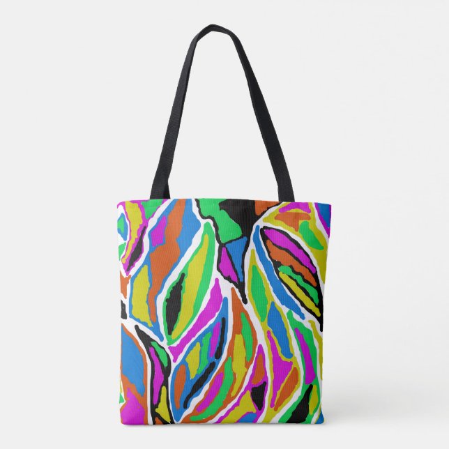 Rustic Abstract Tote Bag (Back)