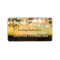 rustic address label with string lights
