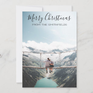 Rustic Adventure Christmas Holiday Card