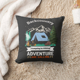 Rustic Adventure is Calling Throw Pillow
