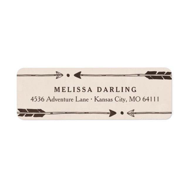 Rustic Adventure Themed Address Labels (Front)