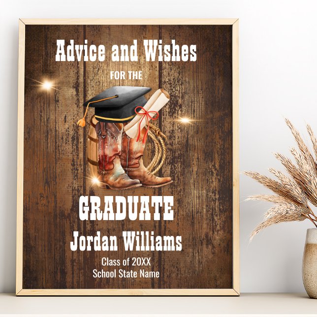 Rustic Advice for the Graduate  Poster (Creator Uploaded)
