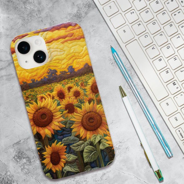 Rustic Aesthetic Sunflower Sunset Case-Mate iPhone Case (Creator Uploaded)