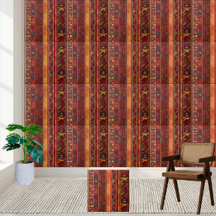 Rustic African Motif Tile