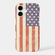 Rustic American Flag iPhone Case