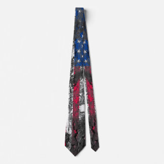 Rustic American Flag Tie
