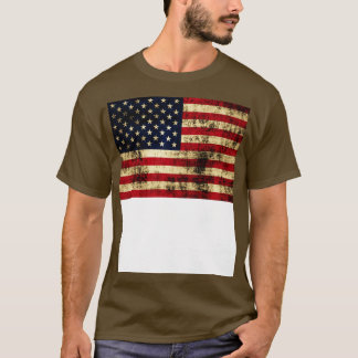 Rustic American Flag USA Patriotic T-Shirt