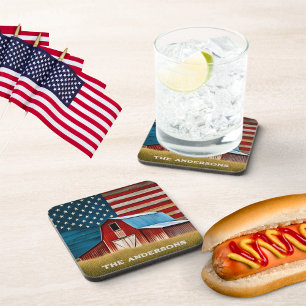 Rustic Americana Signature Coaster
