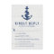 Rustic Anchor Wedding RSVP Card / Navy