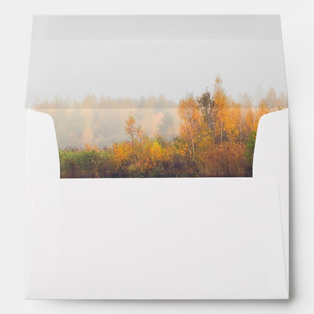 Rustic and Elegant Fall Wedding Envelope (Back (Bottom))