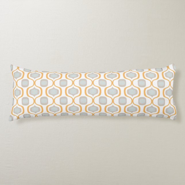 Rustic Angles: Farmhouse Geometric Shades Body Pillow (Front)
