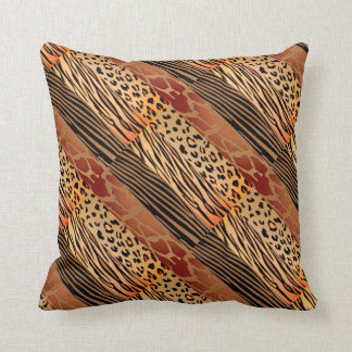 Rustic Animal  Patchwork Zebra Stripe Pillow