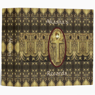 Rustic Ankh Key of Life Book of Shadows Binder