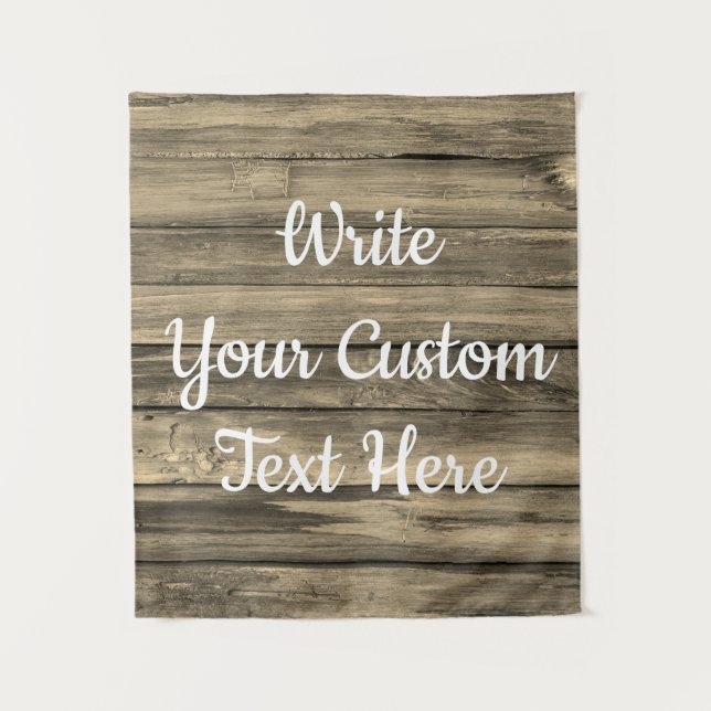 Rustic Anniversary Party Photo Booth Backdrop Prop Tapestry (Front)