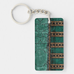 Rustic Antique Ancient Renaissance Tome 1 Keychain