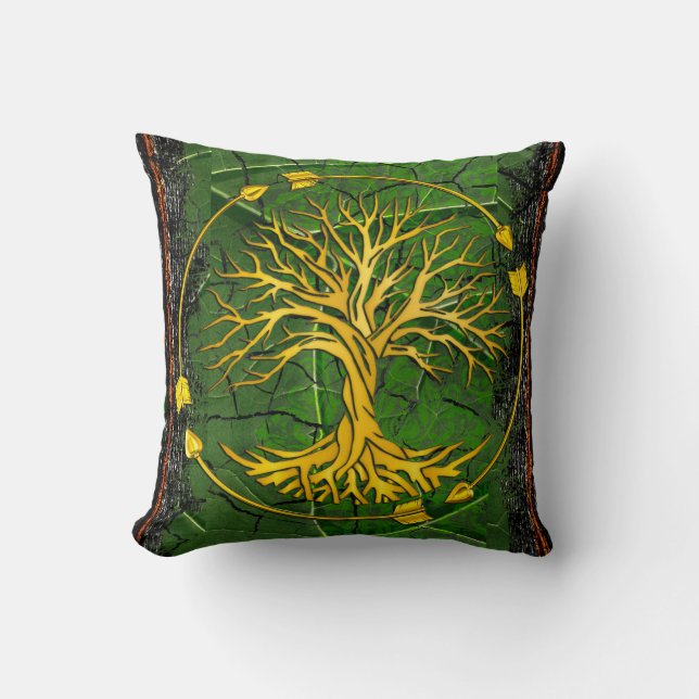 Rustic Antique Ancient Renaissance Tome 2 Throw Pillow (Front)