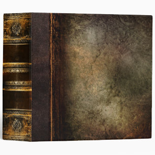 Rustic Antique Ancient Tome Faux Leather Binder