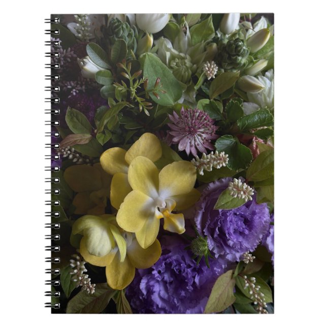 Rustic Antique Floral Bouquet Notebook (Front)