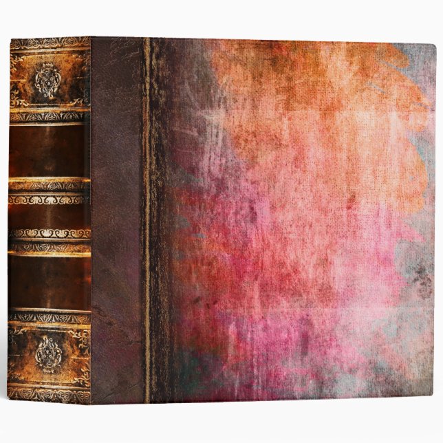 Rustic Antique Pastel Grunge Ancient Tome Binder (Front/Spine)