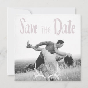 Rustic Antler Art Graphic Square Save the Date
