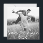 Rustic Antler Graphic | White Save the Date<br><div class="desc">Customize this square invitation card with your favourite photo and personal information.</div>