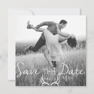 Rustic Antler Graphic   White Save the Date