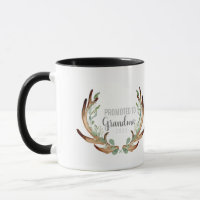 Rustic Antler & Greenery Promoted to Grandma