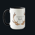 Rustic Antler & Greenery Promoted to Uncle Mug<br><div class="desc">By Honey & Birch Studios</div>