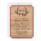 Rustic Antlers Floral Burgundy Wood Wedding