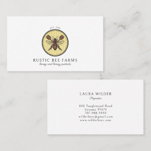 Rustic Apiary Honey Bee Beekeeper  Business Card