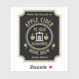 Rustic Apple Cider Personalized Drinks